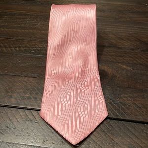 Nicole Miller pink silk tie.
